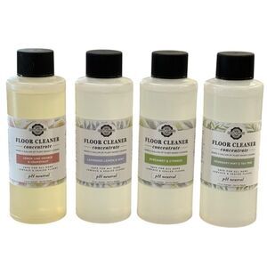 Rustic Strength Set of 4 Sample Size 4 Oz Scented Floor Cleaner Concentrate. NEW